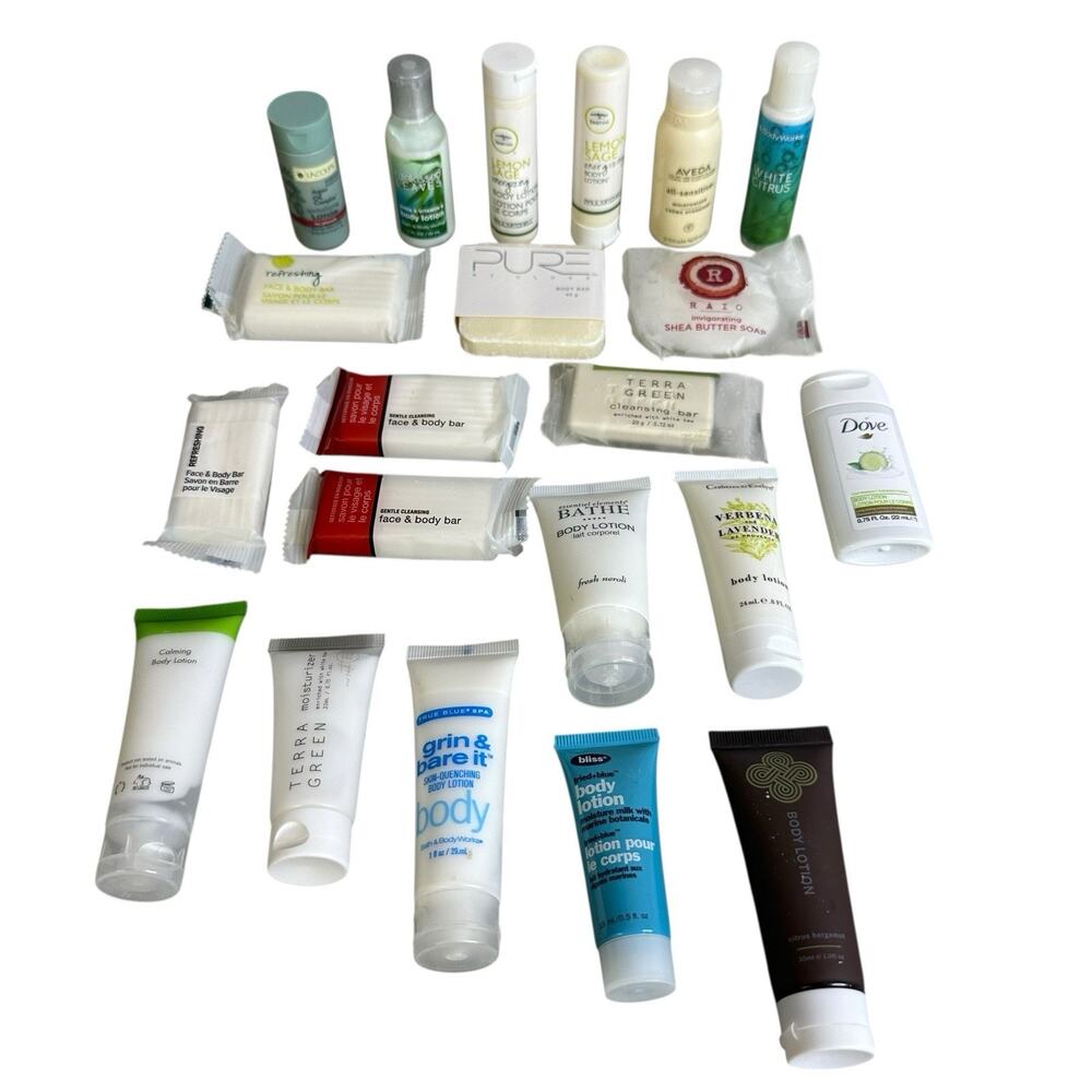 Travel size Hotel Soap Bars Body Lotion Lot New